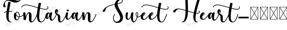 Fontarian Sweet Heart字体转换